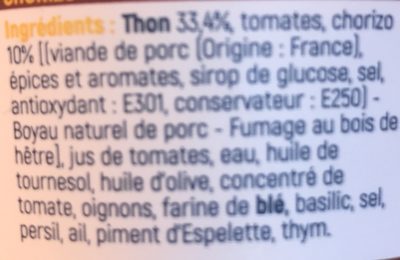 Les émiettés - thon chorizo
