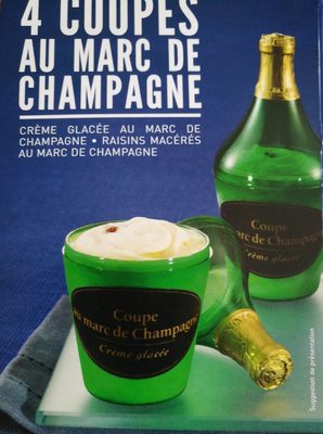 4 Coupes Au Marc De Champagne. Boîte De 480 Millilitres