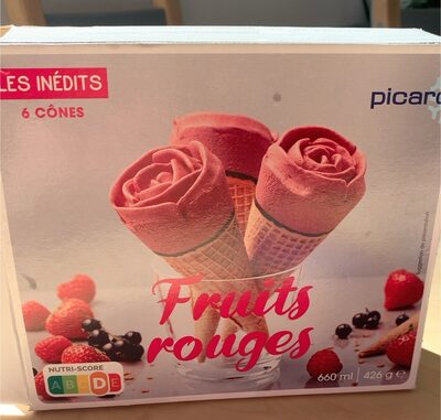 Les inédits. Fruits rouges.6  cônes