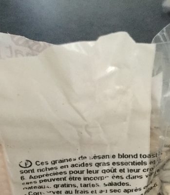 Sésame blond complet toasté