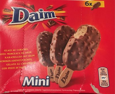 Glaces caramel Daim mini