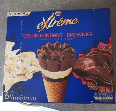 Extrême brownie coeur fondant