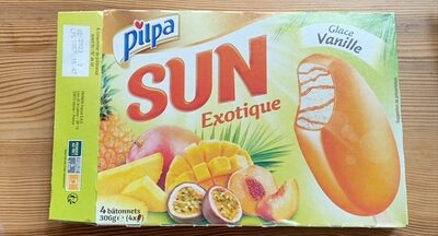 Batonnets glace vanille exotique