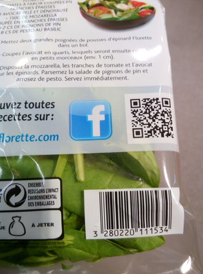 Jeunes Pousses d'epinard 100g