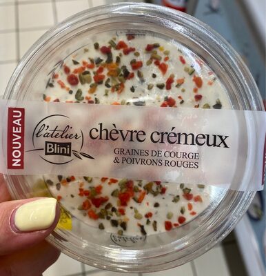 Chèvre crémeux Graines de Courge & Poivrons rouges