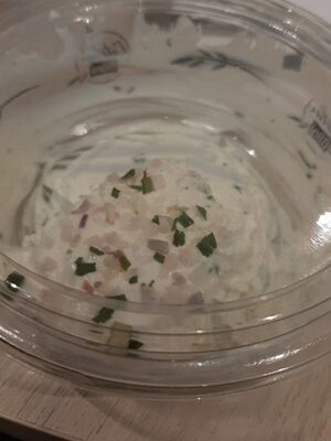 Fromage frais fouetté échalotte et ciboulette
