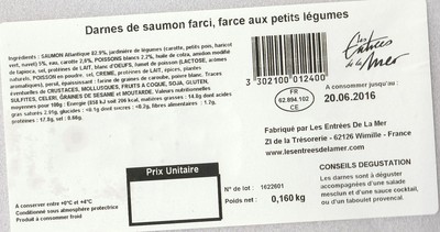 Darnes de Saumon farci
