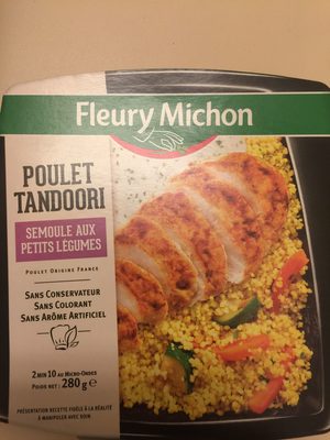 Le Poulet tandoori semoule aux petits légumes