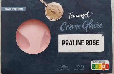 Crème glacée à la praline rose
