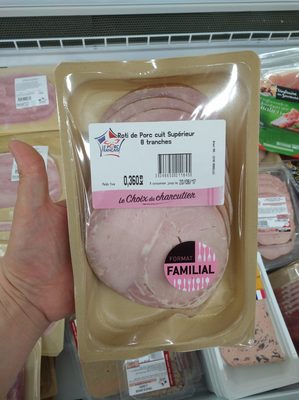 Selectionne par votre magasin, Roti de porc cuit superieur VPF, la barquette de 8 tranches 360 g