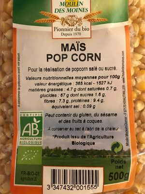 Maïs Popcorn