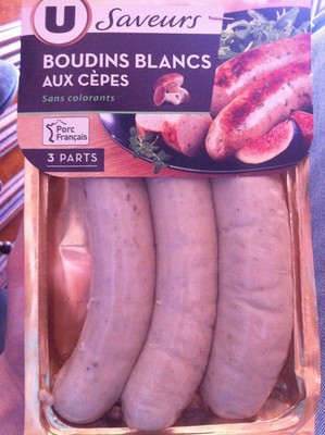 Boudins blancs aux cèpes - x3, 375g