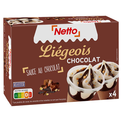 Coupe chocolat liégeois (G) x4 - 135mL