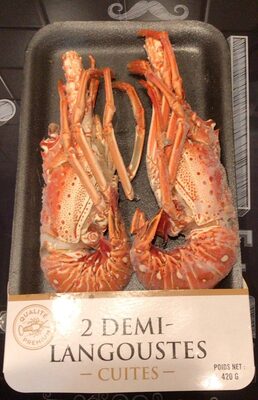 2 demi langoustes cuites