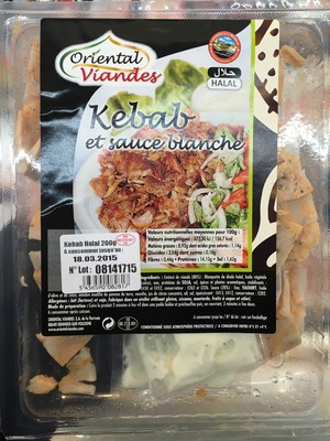 Émincé de Kebab Halal