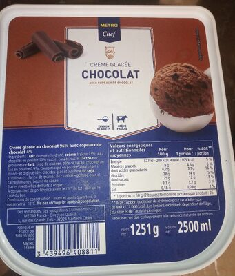 Crème glacée chocolat