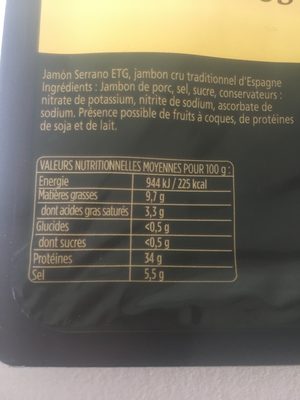 Aoste Jambon Serrano Tranche x6 +2 Tranches Gratuites