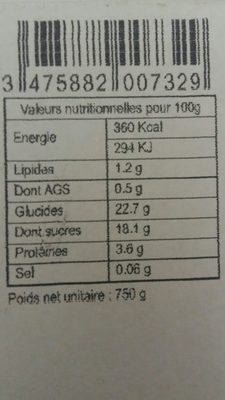 Sorbet saveur violette