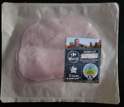 Jambon cuit Fabrication SANS NITRITE Sans traitement antibiotique dès la fin du sevrage