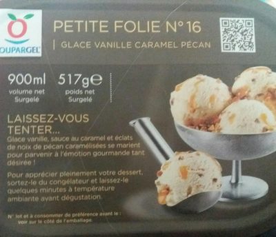petite folie n°16 glace vanille caramel pécan