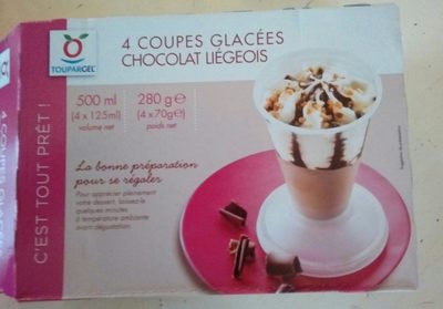 Coupe glacée chocolat liégeois