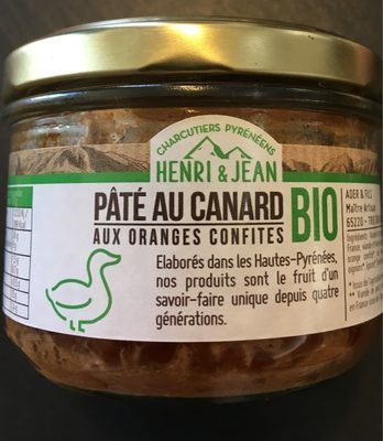 Paté au canard aux oranges confites