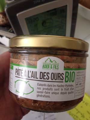 Pâté à l'ail des Ours bio