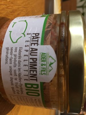 Paté au piment d'espelette bio