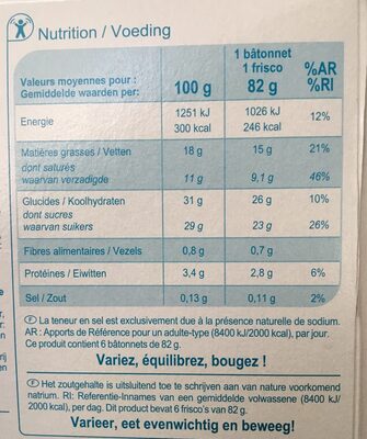 Glaces chocolat au lait amandes