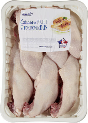 Cuisses de poulet avec portion de dos
