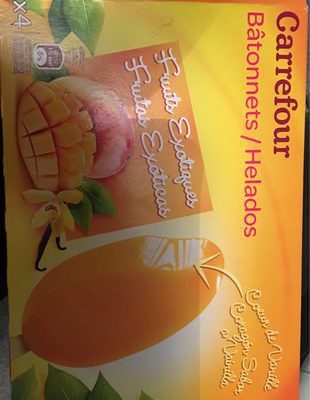 Exotic fruits fruits exotiques, coeur vanille