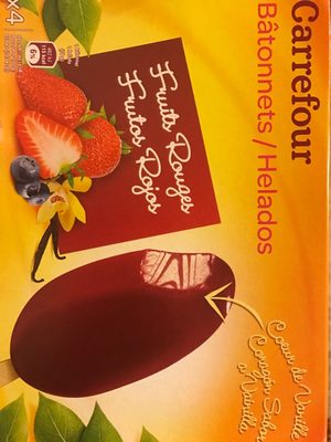 Red fruits fruits rouges, coeur vanille