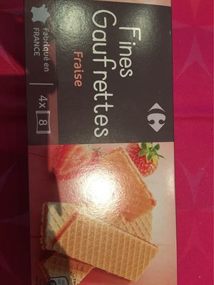 Gaufrettes goût fraise