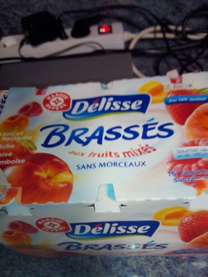 Brassés aux fruits mixés sans morceaux