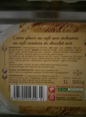 Crème glacée café