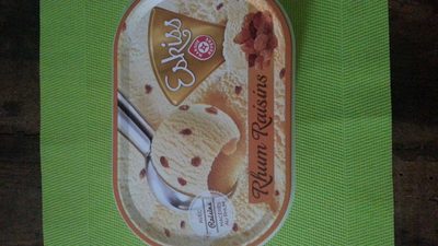Crème glacée rhum raisin