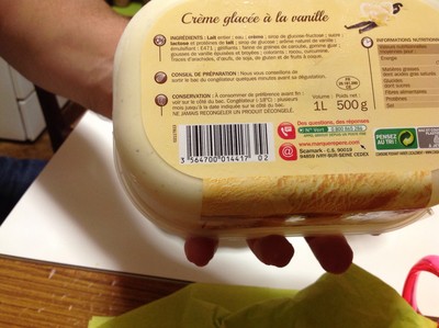 Vrac crème glacée vanille