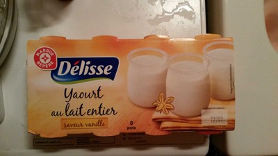 Yaourt au lait entier à la vanille