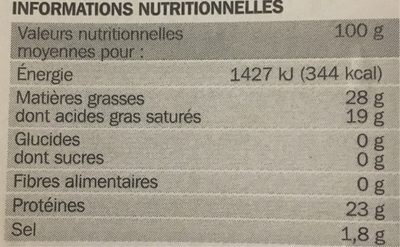 Raclette frottée au vin blanc 28%