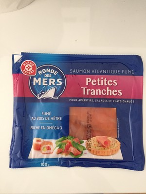 Petites tranches de saumon fumé