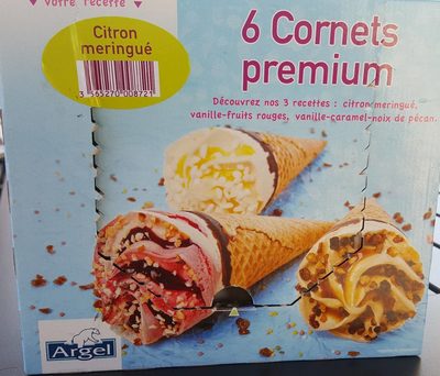 6 Cornets Premium citron meringué