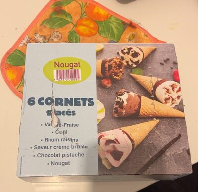 6 cornet glacés