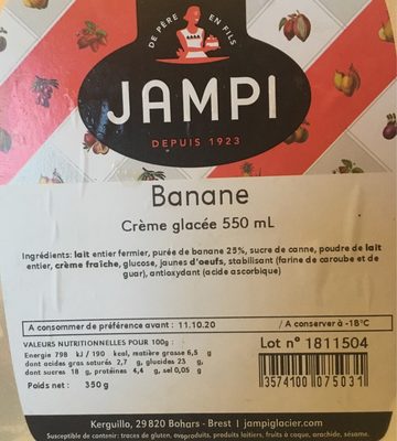 Glace Banane