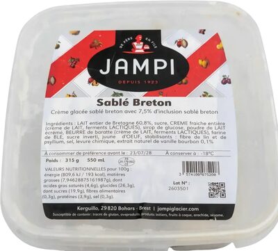 Crème glacée Sablé Breton