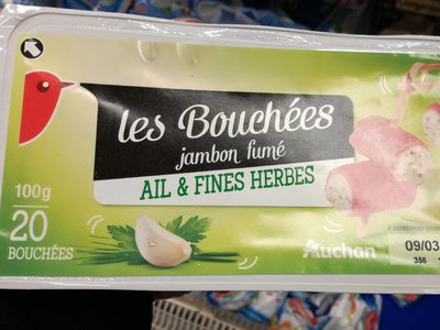 "Les Bouchées jambon fumé" ail et fines herbes