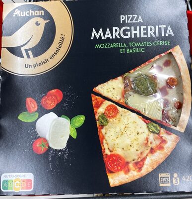 Margherita, mozzarella, tomates cerises et sauce basilic