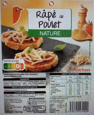 Râpé de Poulet Nature