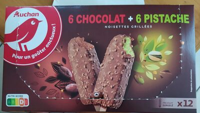 6 chocolat 6 pistachenoisettes grillées