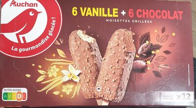 6 vanille6 chocolatnoisettes grilléesnoisettes grillées