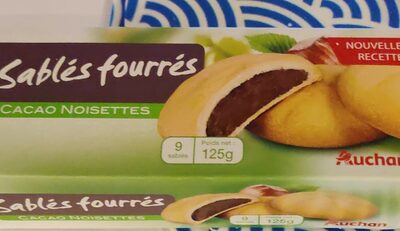 Sablés fourrés cacao noisettes